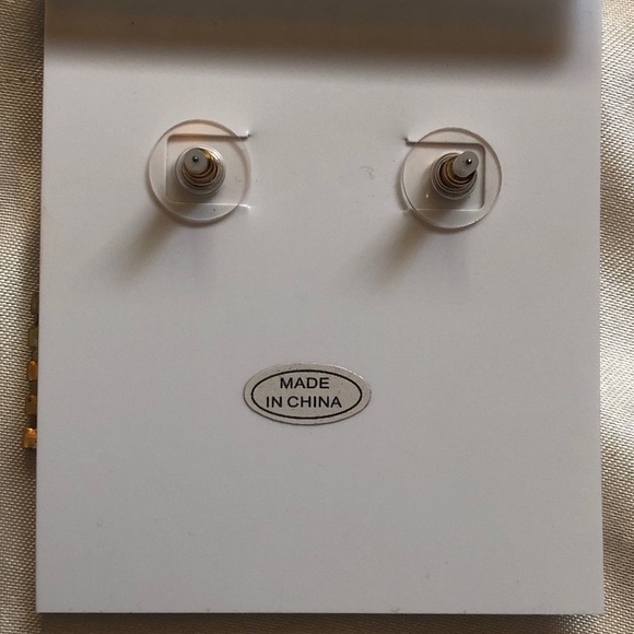 Baublebar Gold Tone Casper Ghost Drop Earrings With Faux Pearl Fringe NWT - Picture 11 of 11